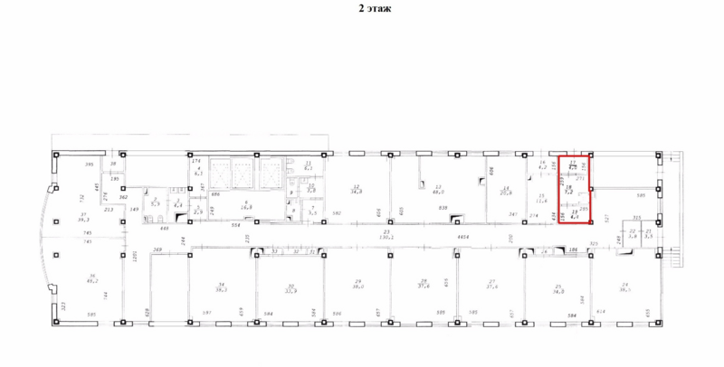 Файл:Большевистская 101 2 этаж (план).png