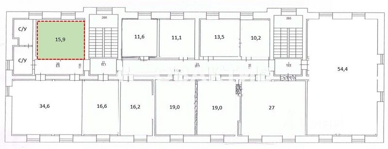 Файл:Серебренниковская 13 3 этаж (план).jpg