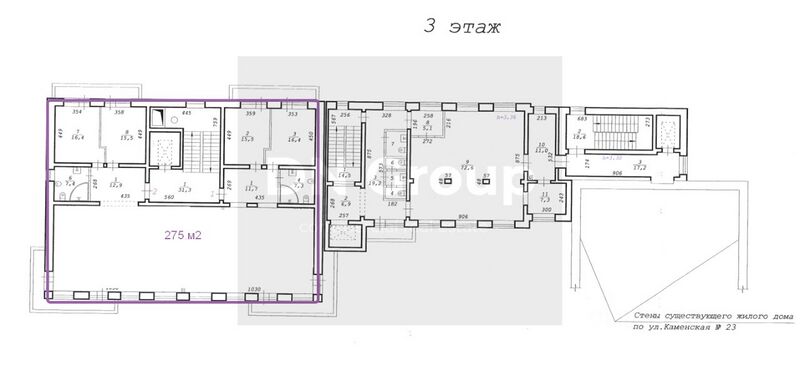 Файл:Орджоникидзе 37-1 3 этаж (план).jpg