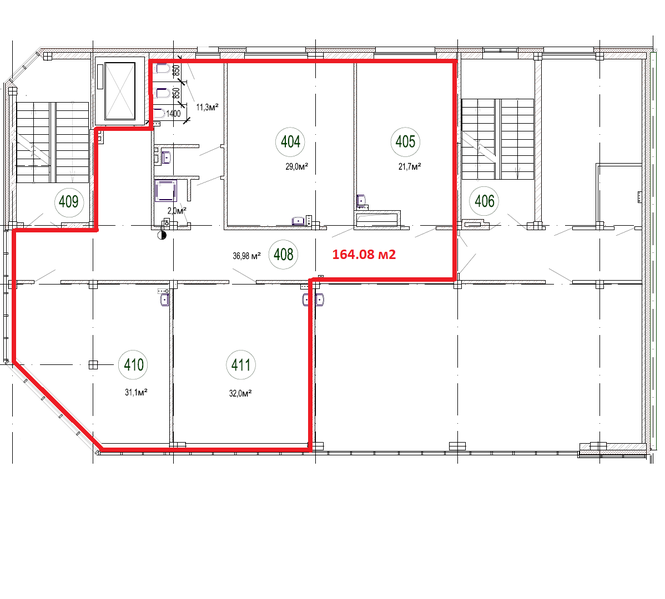 Файл:Зыряновская 59 (4 этаж план).png