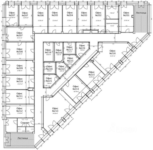 Файл:Широкая 1а 2 этаж (план).jpg