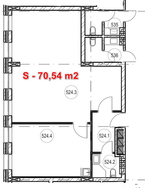 Файл:Большевистская 35 офис 70,54 м².jpg