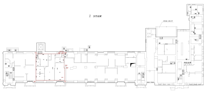 Файл:Коммунистическая 35 1 этаж (план).png