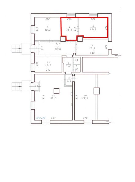 Файл:Зыряновская 125 1 этаж (план).jpg